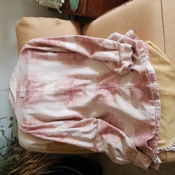 We The Free Pink and Cream Plaid Jacket - Picture 8 of 8